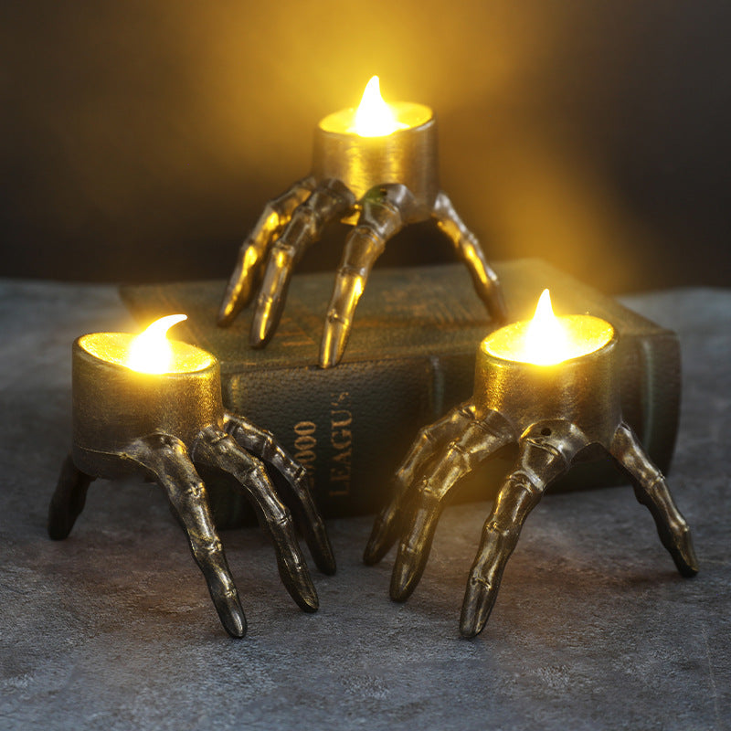 Skeleton Hand Candle