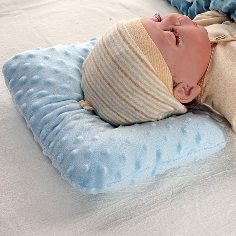 Newborn Baby Pillow Anti Roll Flat Head Support Cushion