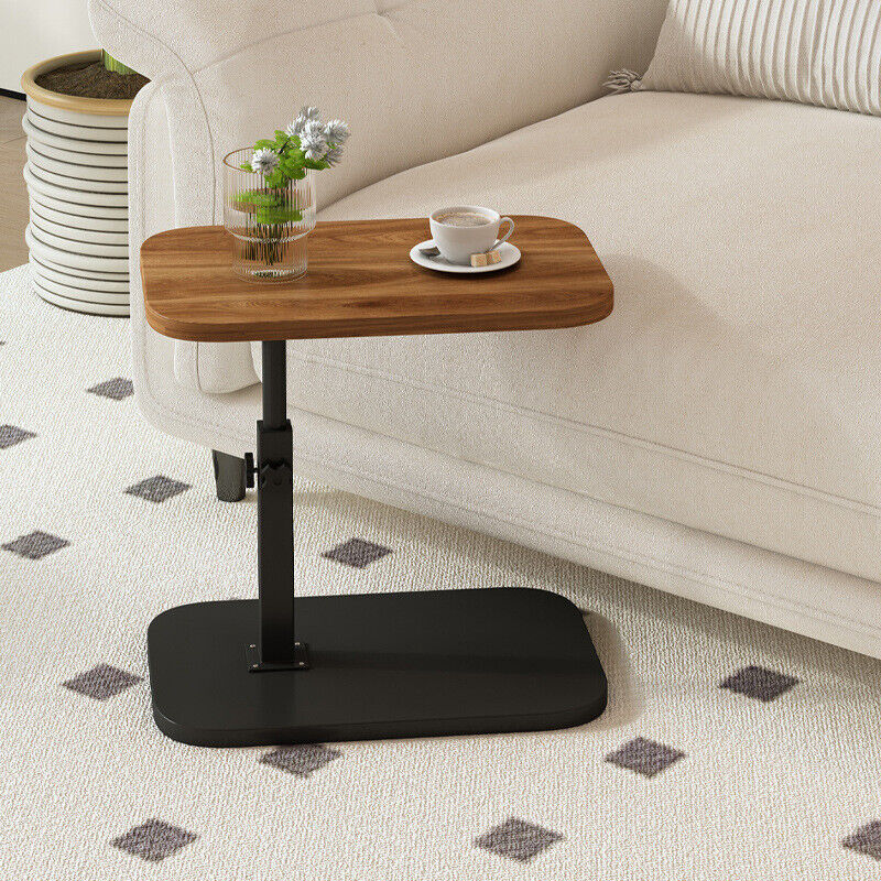 Adjustable C-Shaped Sofa Side Table – Modern Coffee & Laptop Table for Living Room