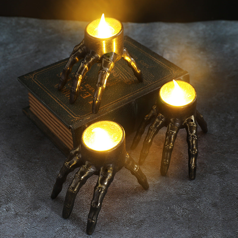 Skeleton Hand Candle