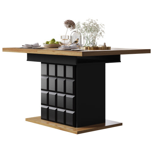 Telescopic Extendable Dining Table – Modern Foldable Kitchen Table for 4–6 People