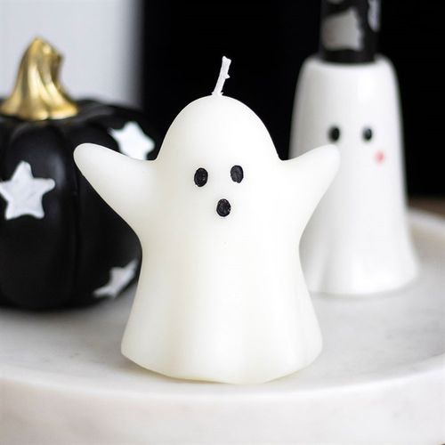 Halloween Ghost Candle – Cute Spooky Decoration for Home & Parties