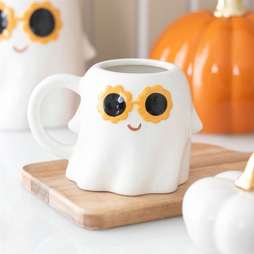 Groovy Ghost Mug – Fun Halloween Ceramic Cup (500ml)