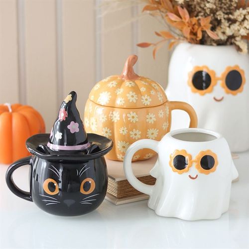 Groovy Ghost Mug – Fun Halloween Ceramic Cup (500ml)